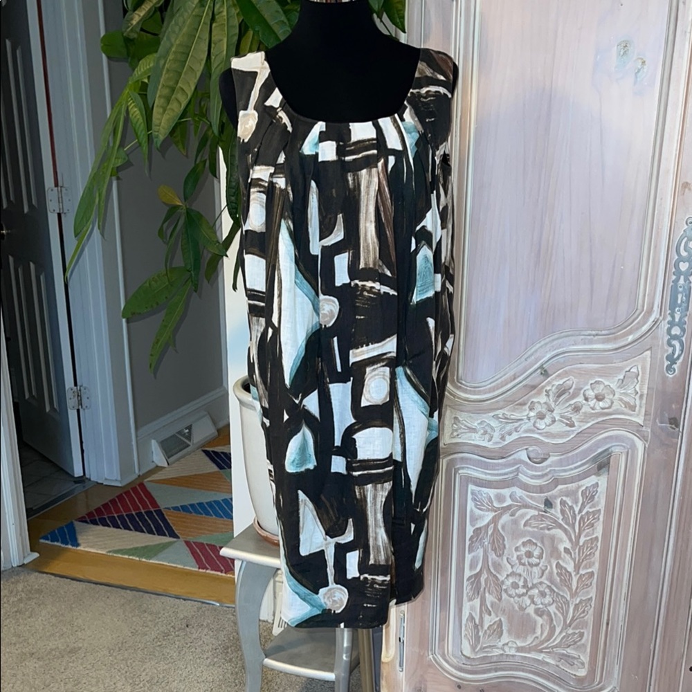 Lafayette 148 Linen Tulip Dress